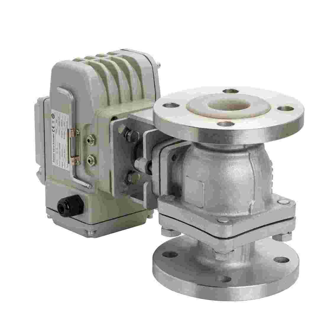 วาล์วบอลไฟฟ้าป้องกันการกัดกร่อนที่ใช้แบตเตอรี่ลิเธียม