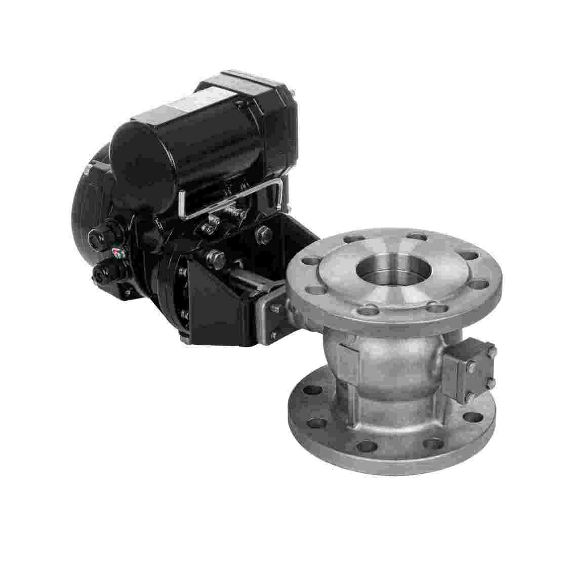 วาล์วบอลหน้าแปลนสแตนเลสไฟฟ้าพลังงานไฮโดรเจน